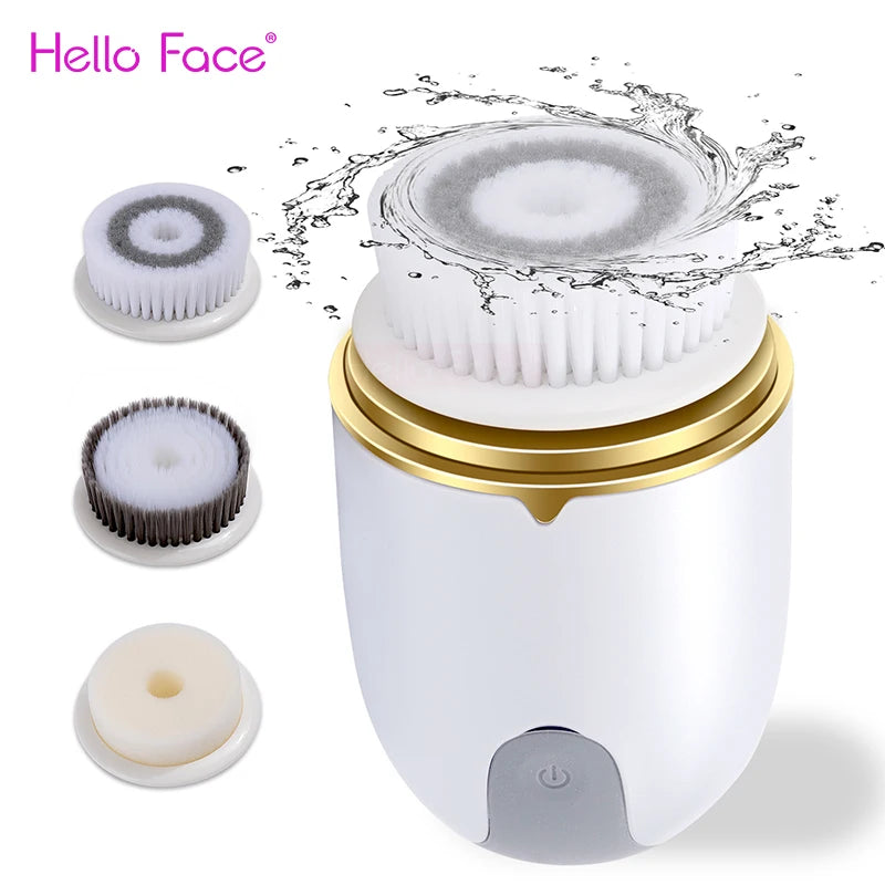 ✨ Hello Face: Cepillo Facial Ultrasónico Eléctrico para Limpieza Profunda 360º ✨