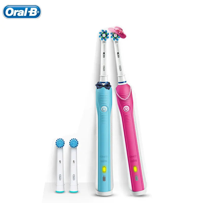 🦷 Cepillo de Dientes Eléctrico Oral-B Pro600: Blanco 3D, Cabezal Redondo y Resistente al Agua 🌟