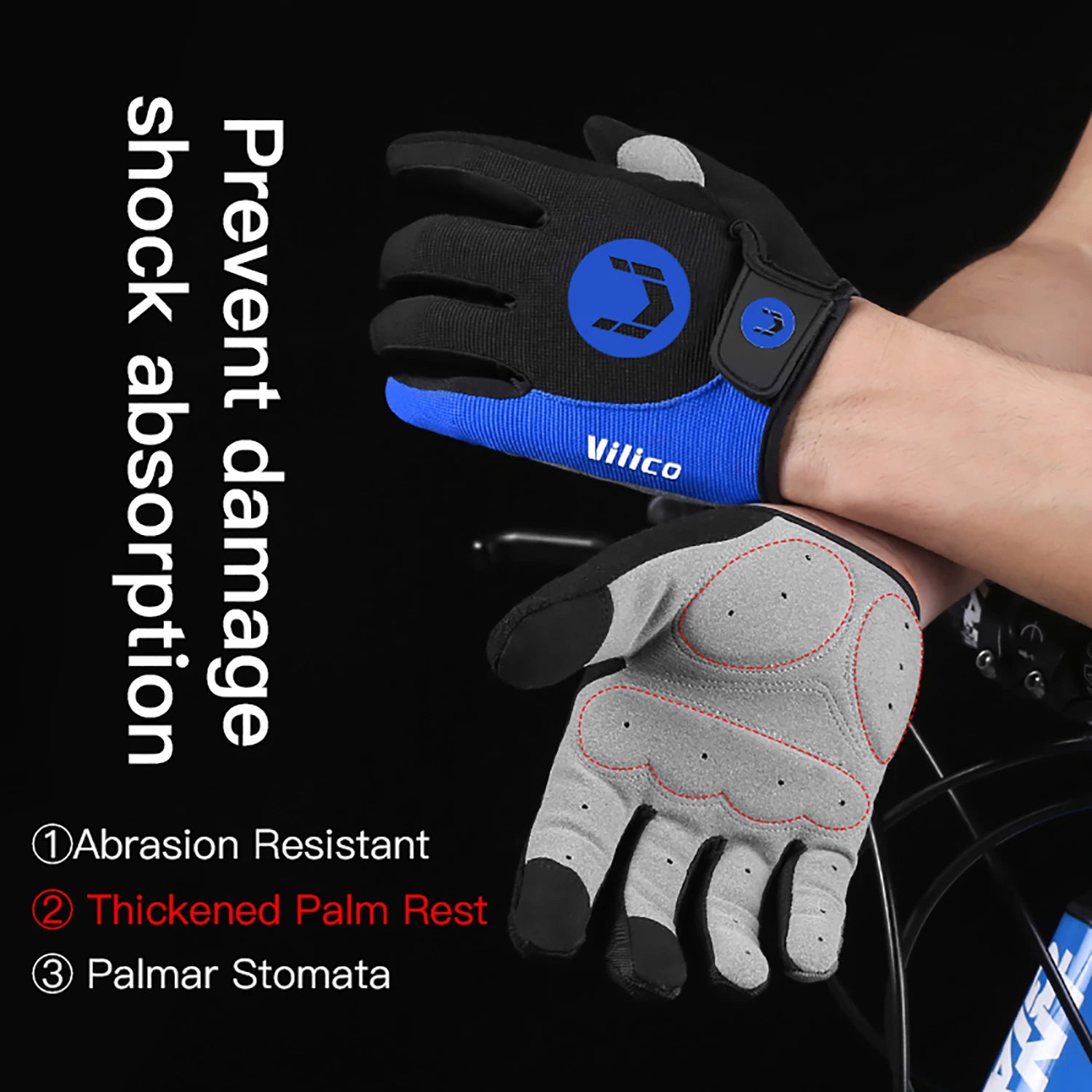 🚴‍♂️ Guantes de Ciclismo Antideslizantes de Dedos Completos: ¡Protege tus Manos con Estilo! 🏆