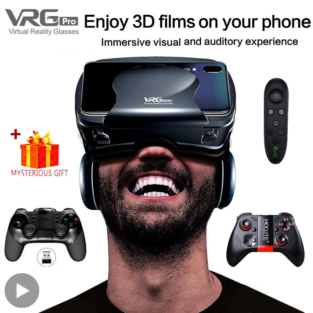 🌟 VRG Pro 3D Virtual Reality Glasses: ¡Explora Nuevos Mundos Virtuales con Realismo Total! 🌐✨