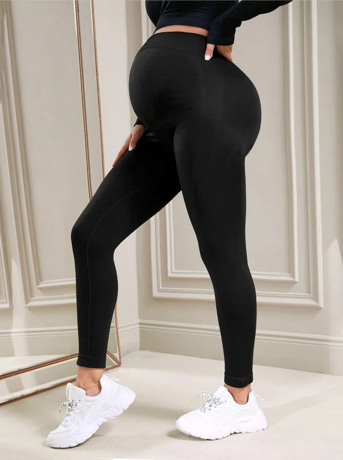 ✨ Leggings Maternales de Cintura Alta – Comodidad y Soporte para Tu Barriguita 🤰💖