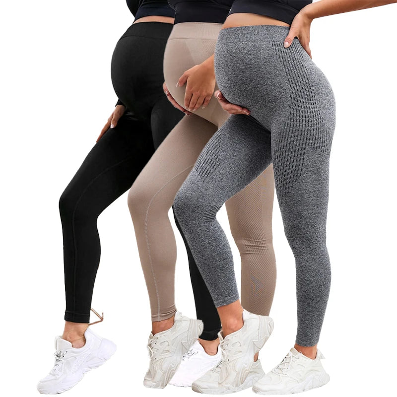 ✨ Leggings Maternales de Cintura Alta – Comodidad y Soporte para Tu Barriguita 🤰💖