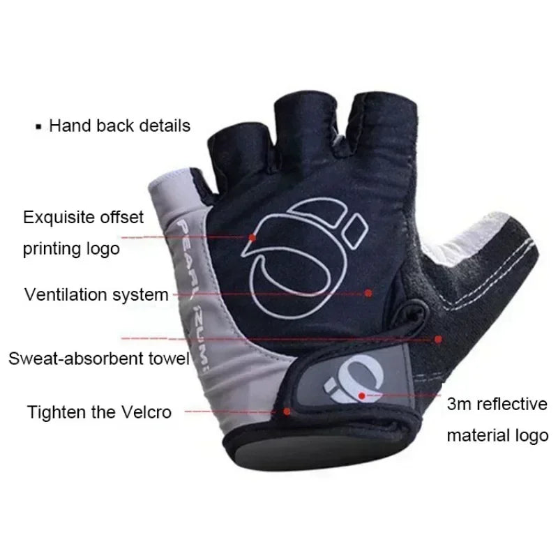 🚴‍♂️ Guantes de Ciclismo de Gel de Dedos Cortos: ¡Comodidad y Protección en Cada Ruta!