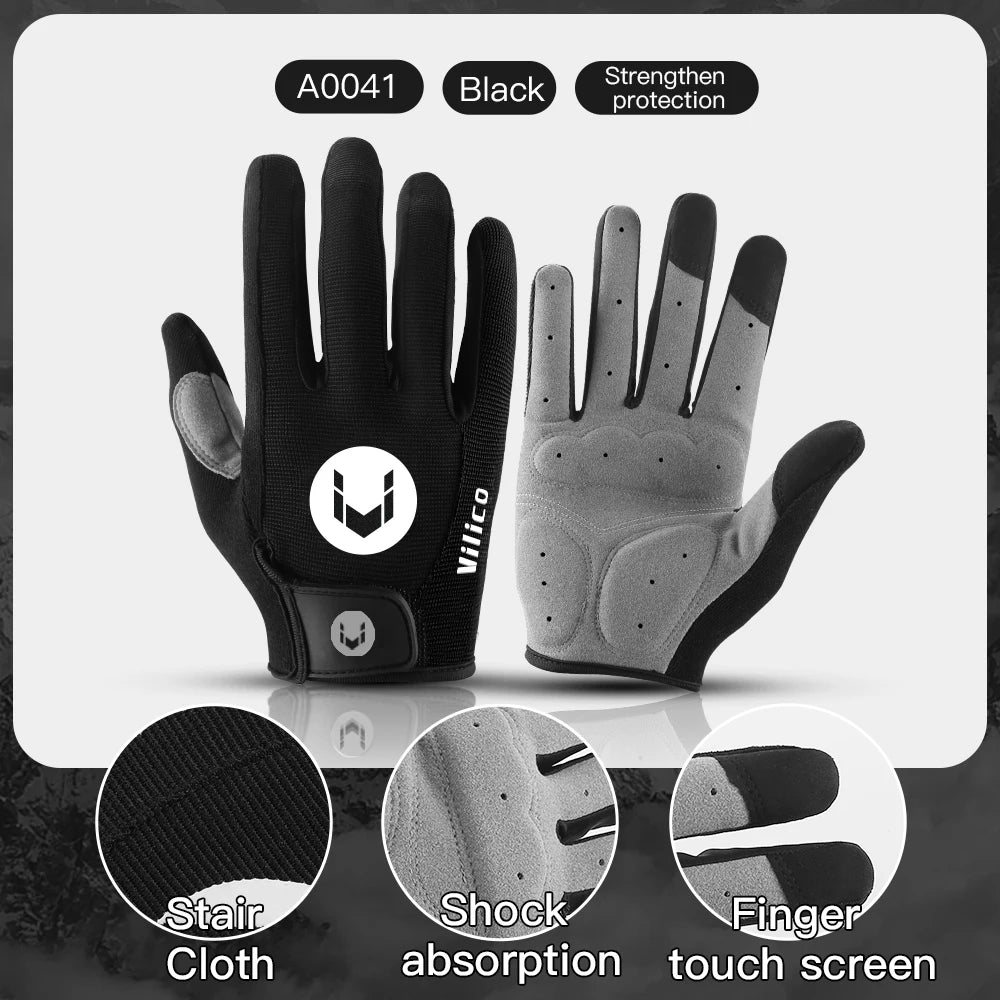 🚴‍♂️ Guantes de Ciclismo Antideslizantes de Dedos Completos: ¡Protege tus Manos con Estilo! 🏆