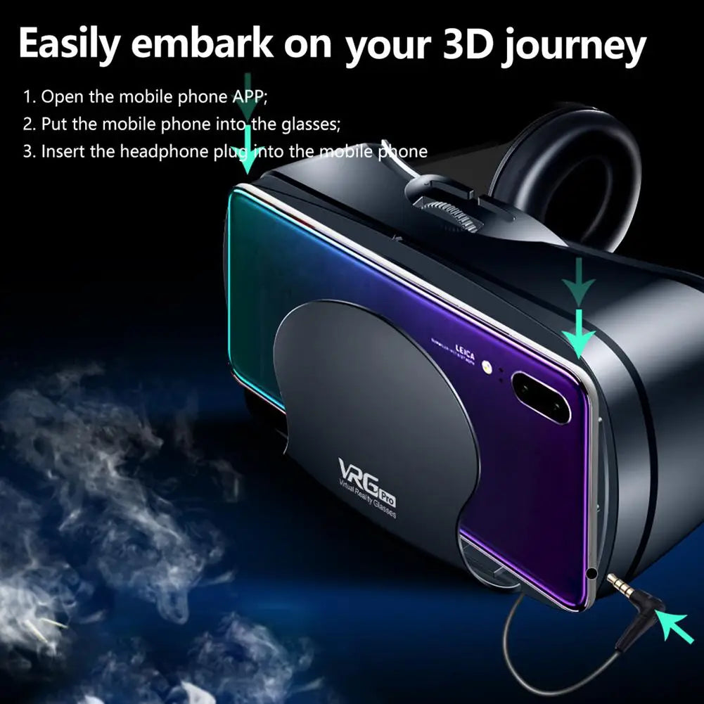 🌟 VRG Pro 3D Virtual Reality Glasses: ¡Explora Nuevos Mundos Virtuales con Realismo Total! 🌐✨