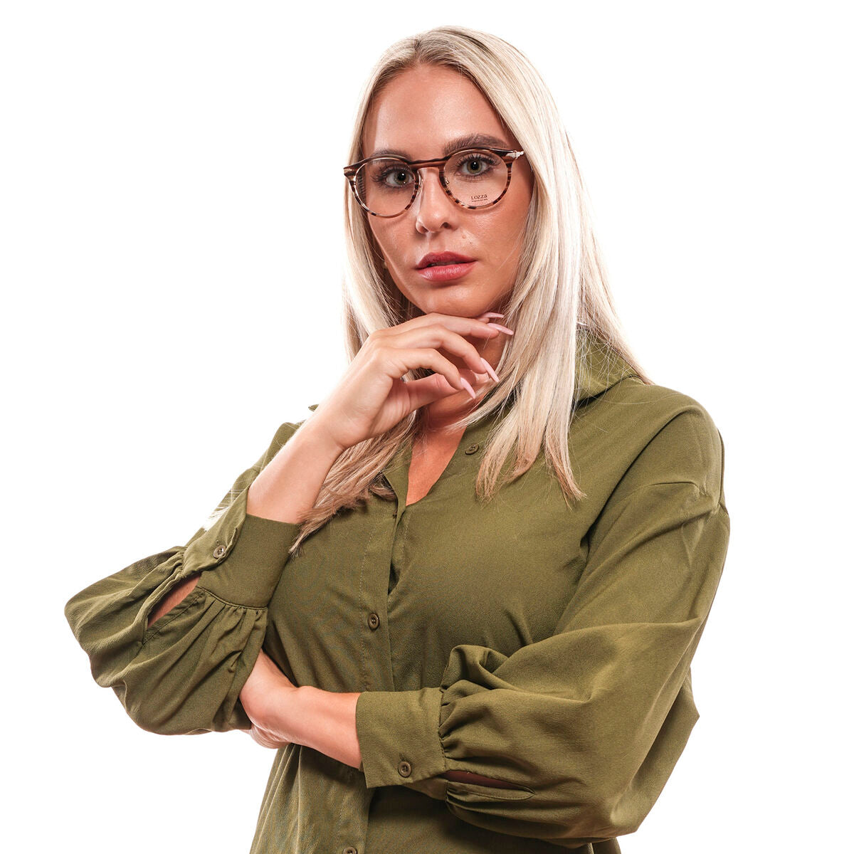 Unisex' Spectacle frame Lozza VL4144 5006XE