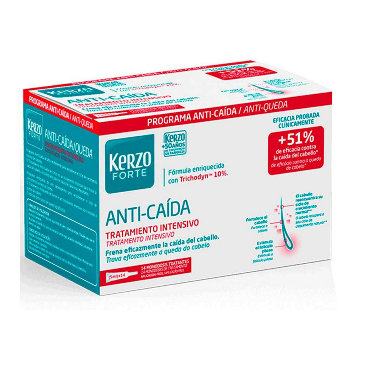 Anti-Hair Loss Treatment Forte Kerzo 14 x 5 ml