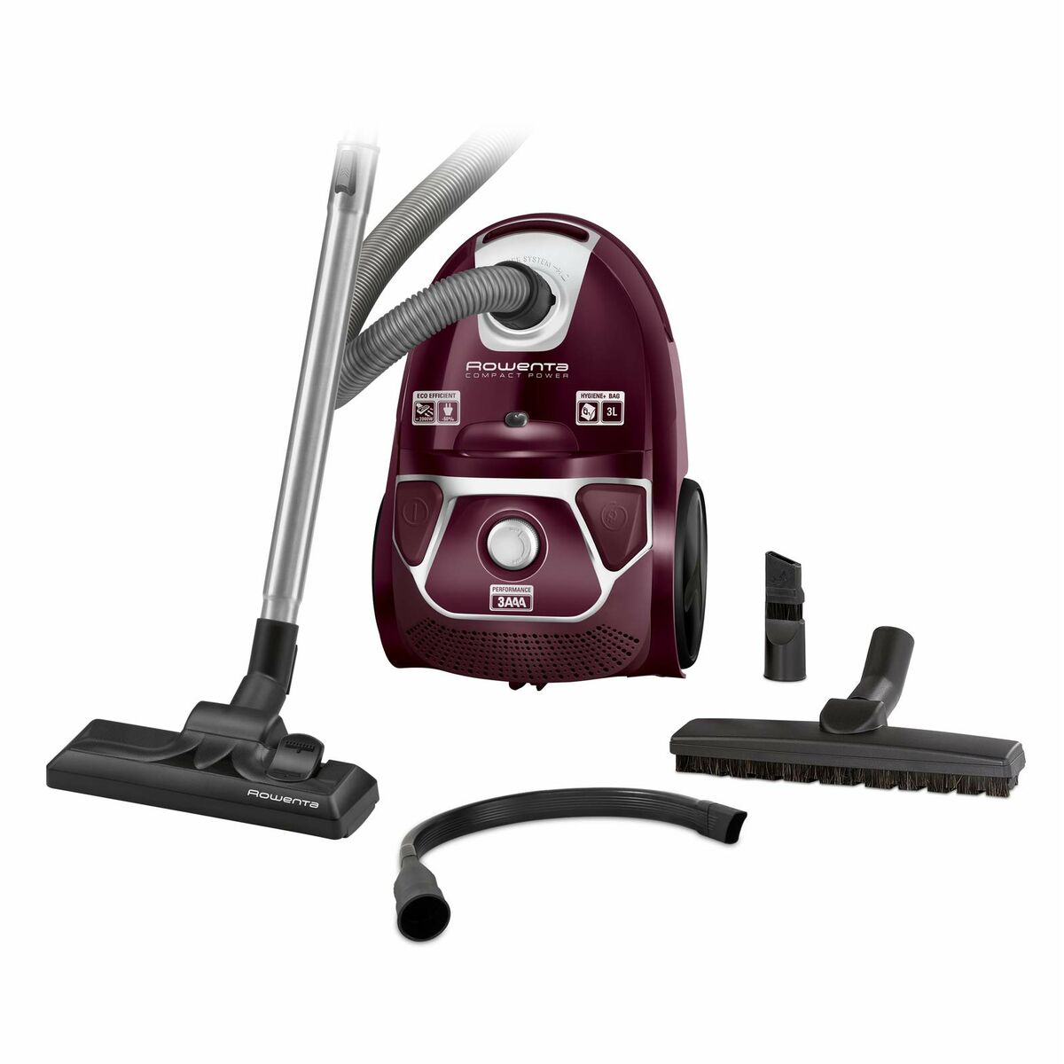 Bagged Vacuum Cleaner Rowenta 3L 750 W Easy Brush