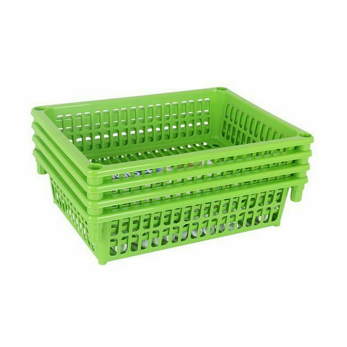 Vegetable trolley Tontarelli Mito 4 Green 40 x 29 x 18 cm (12 Units)