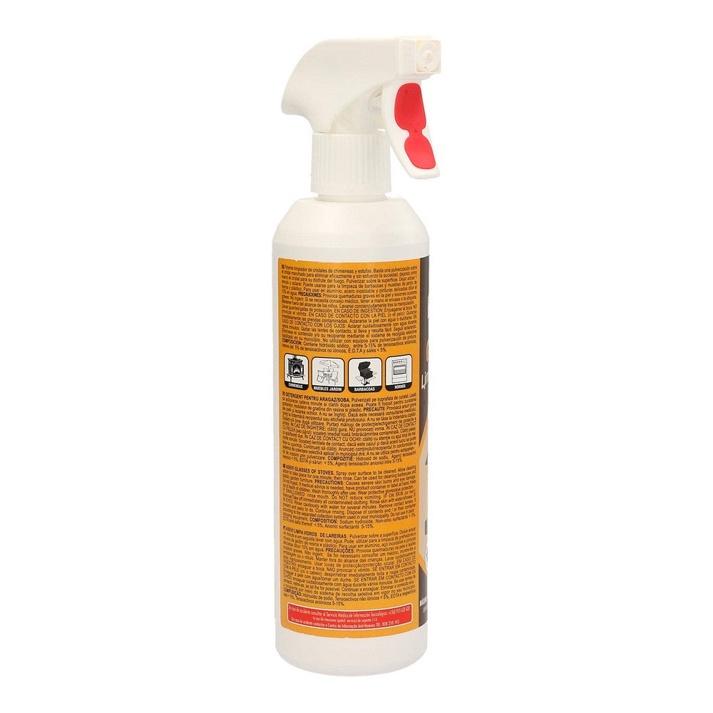 Window Cleaner with Integrated Vaporiser Asevi Fireplace (500 ml)