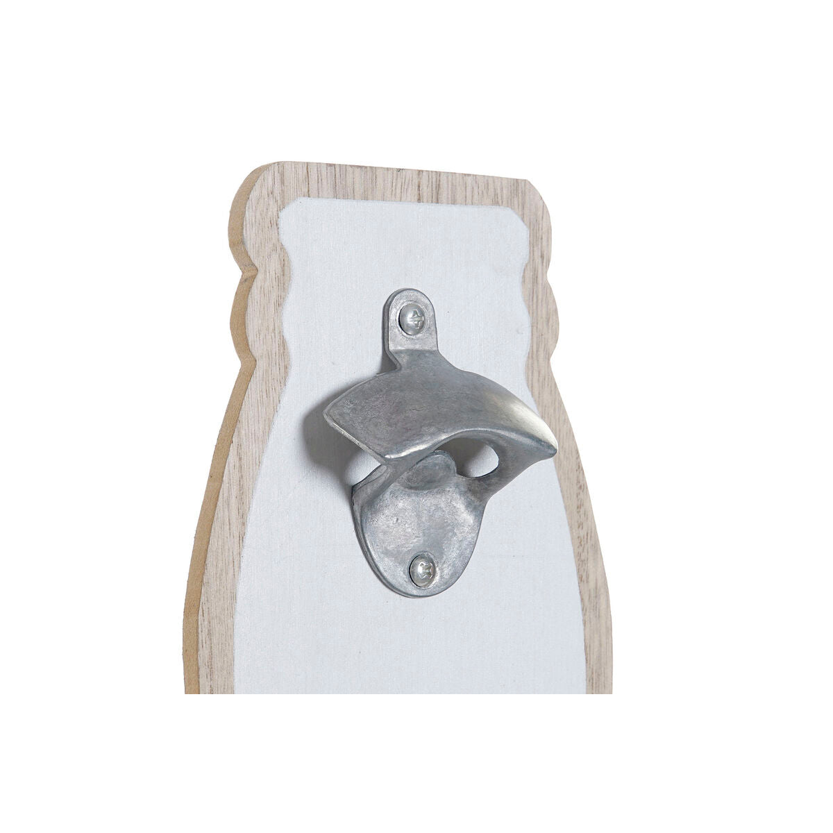 Bottle opener DKD Home Decor Wall White Black Natural White/Black Crystal Plastic MDF Wood 20 x 5,5 x 45 cm