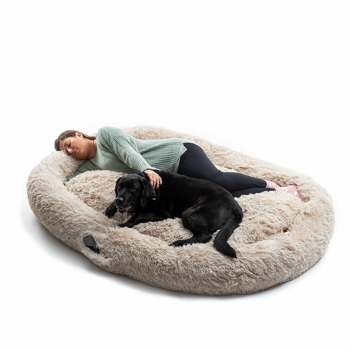 Anti-stress Human Pet Bed Cloft InnovaGoods XXL Beige