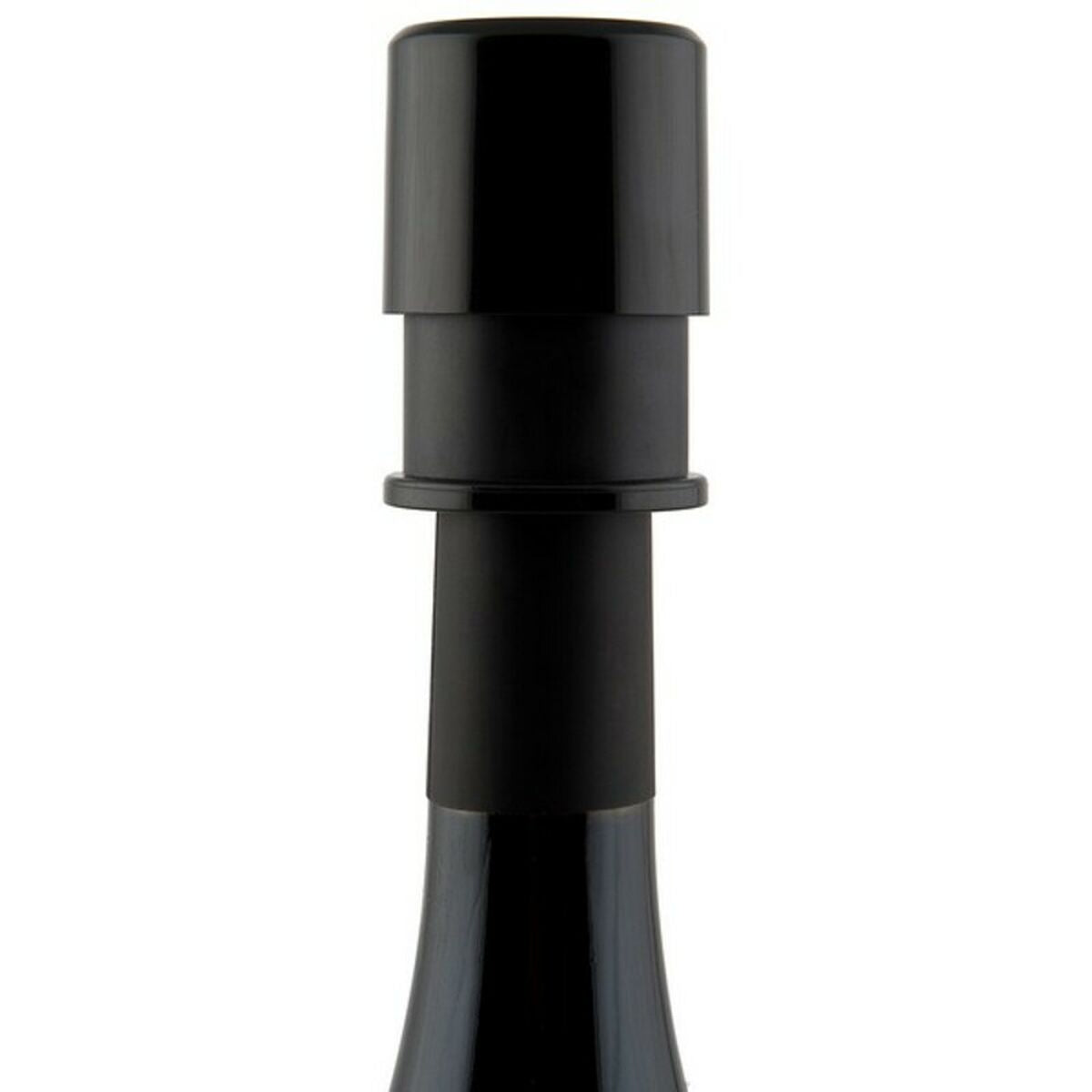 Vacuum Pump and Wine Stopper Koala Nature Black Plastic