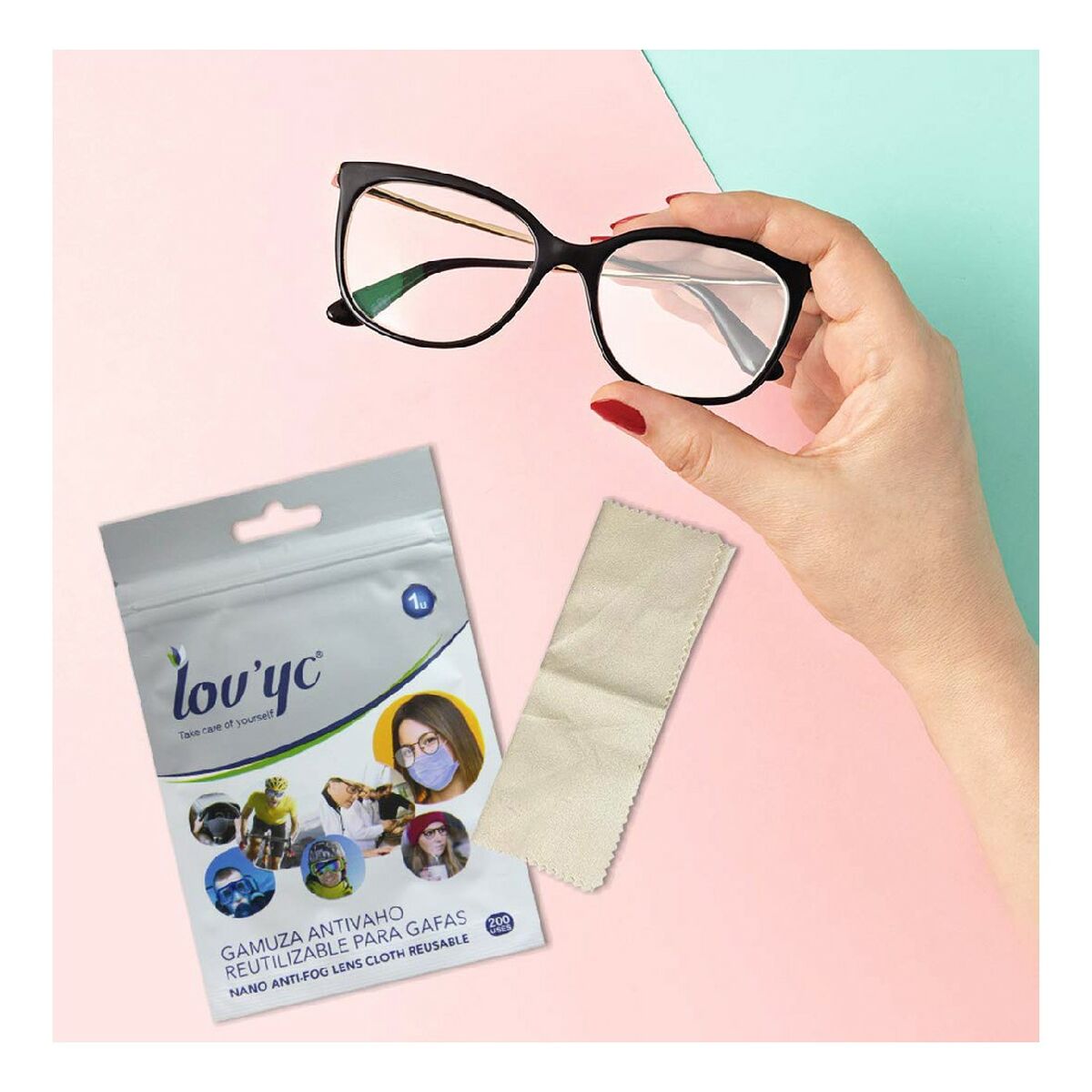 Anti-fog Wipes for Glasses (1 uds)