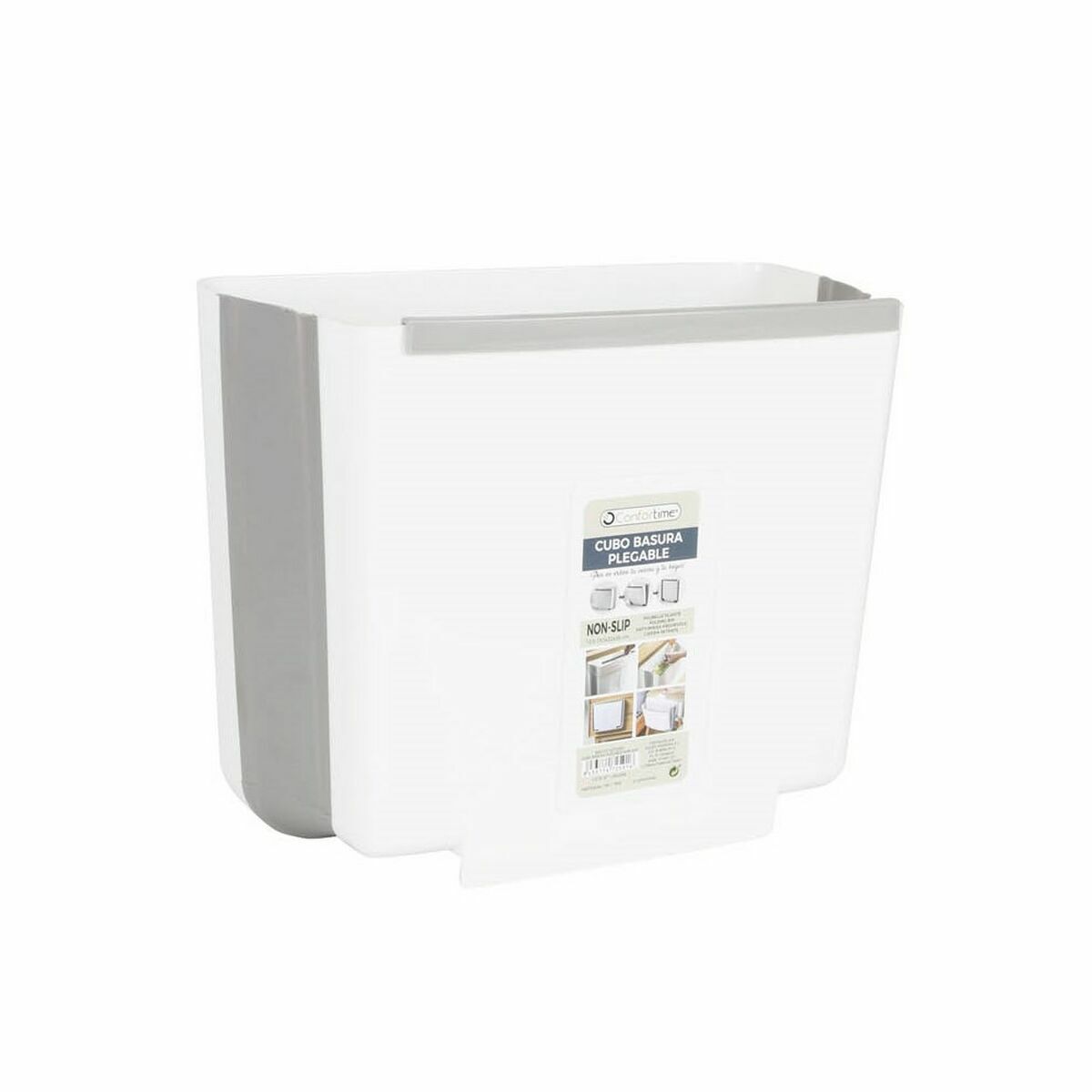 Waste bin Confortime Foldable (8 Units)