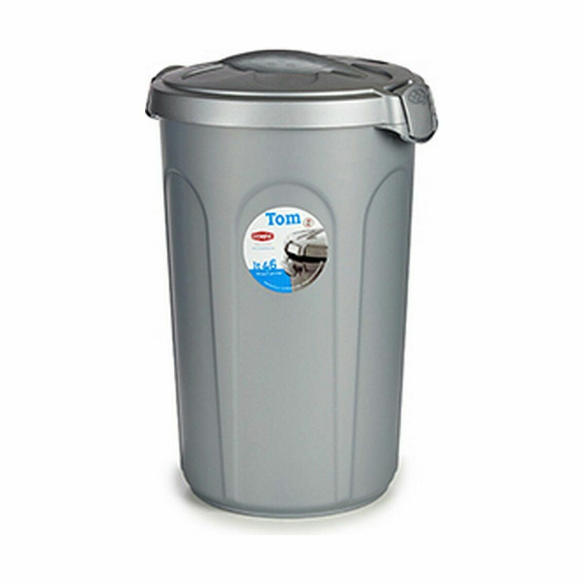 Waste bin Stefanplast Grey Plastic 46 L 44 x 60 x 40 cm (6 Units)