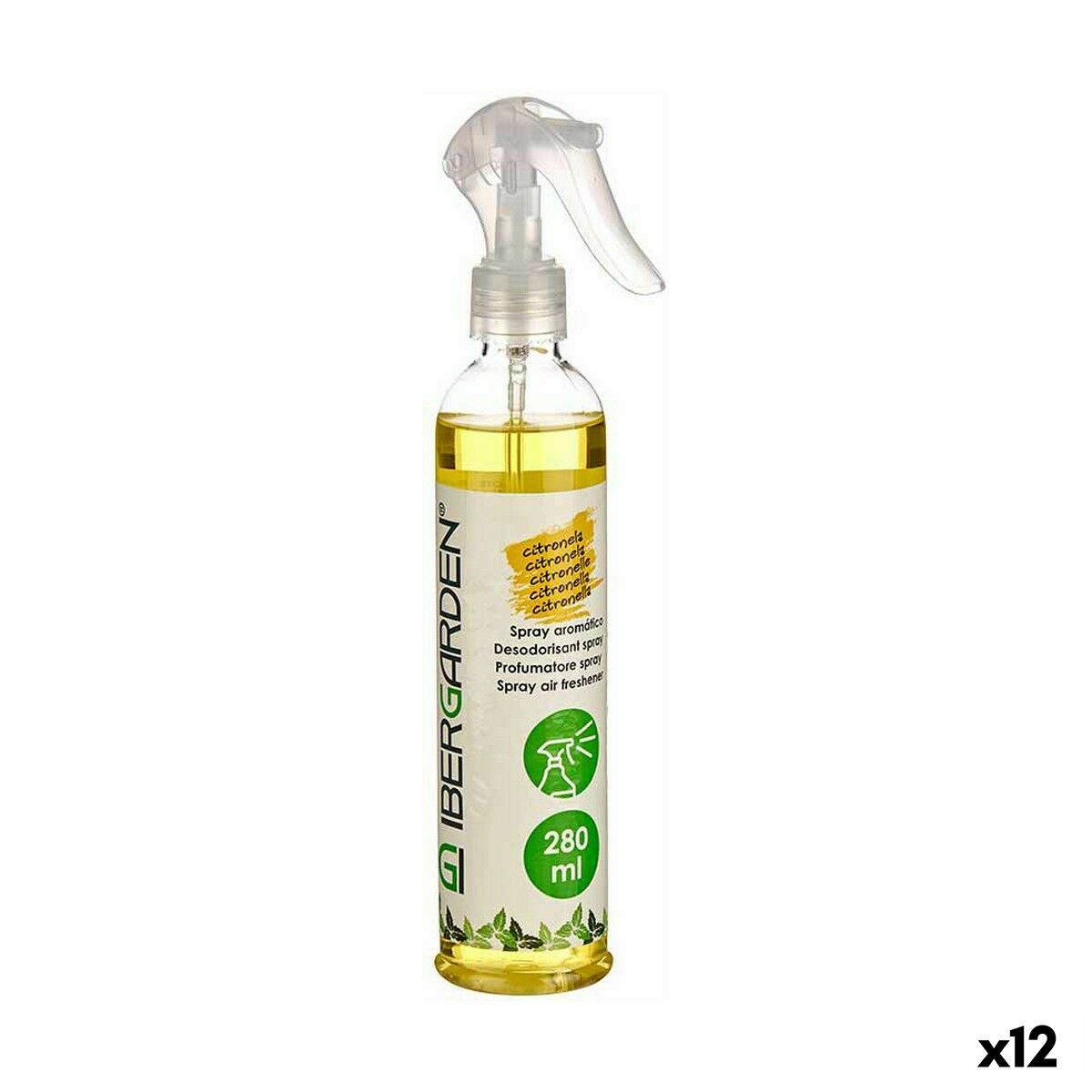 Air Freshener Spray Citronela 280 ml (12 Units)