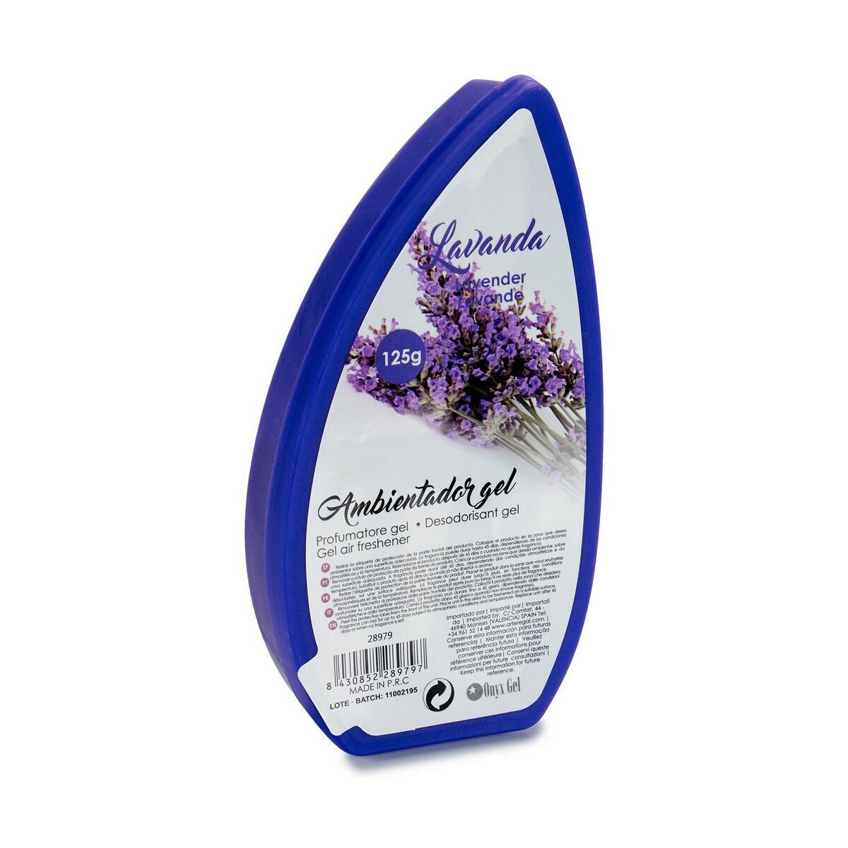 Air Freshener Gel Lavendar 125 g (12 Units)