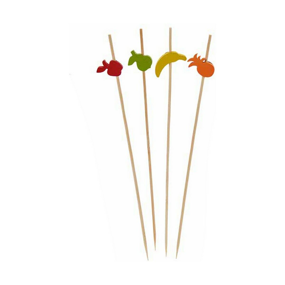 Appetizer Set Skewer Decorated Bamboo 2,5 x 0,4 x 12,5 cm (24 Units)