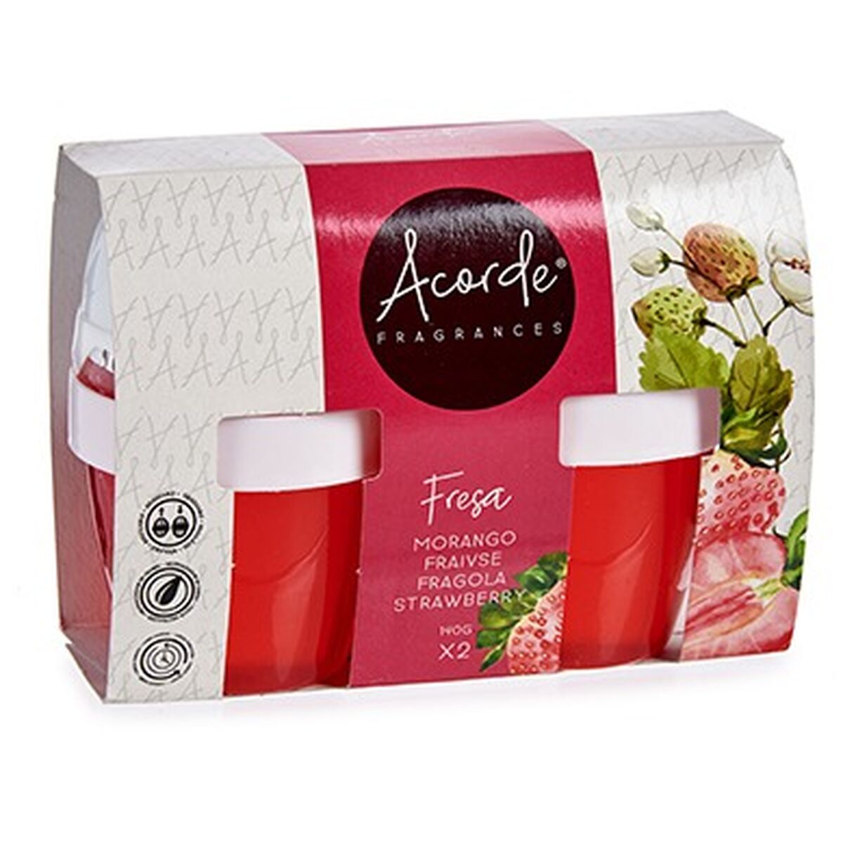 Air Freshener Set Gel Strawberry (24 Units)