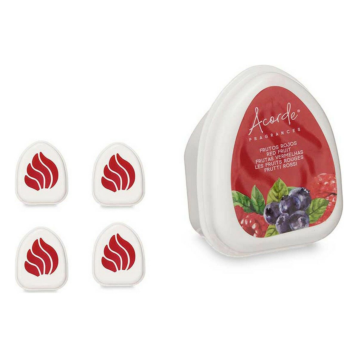 Air freshener set Red fruits 50 g (12 Units)