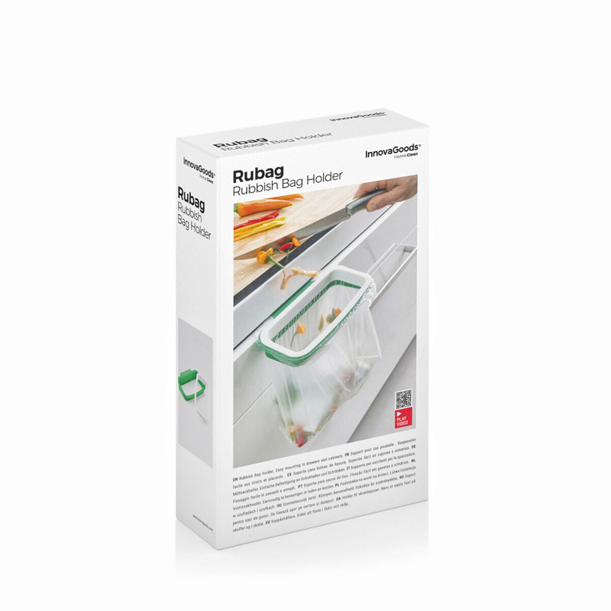 Bin Bag Holder Rubag InnovaGoods Home Houseware White Plastic 30 L (Refurbished A)