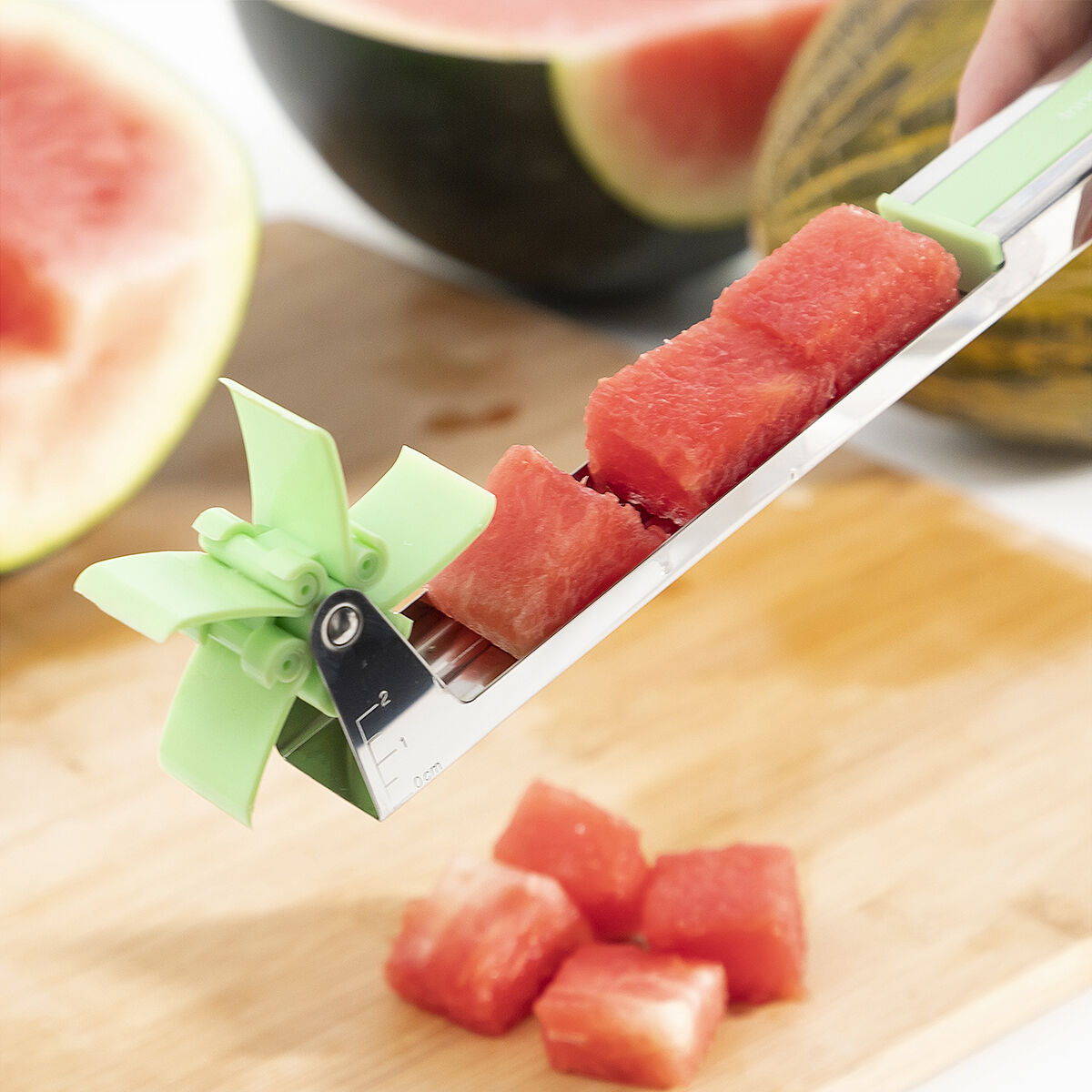 Watermelon Cube Cutter Cutmil InnovaGoods V0103449 Stainless steel (Refurbished A)