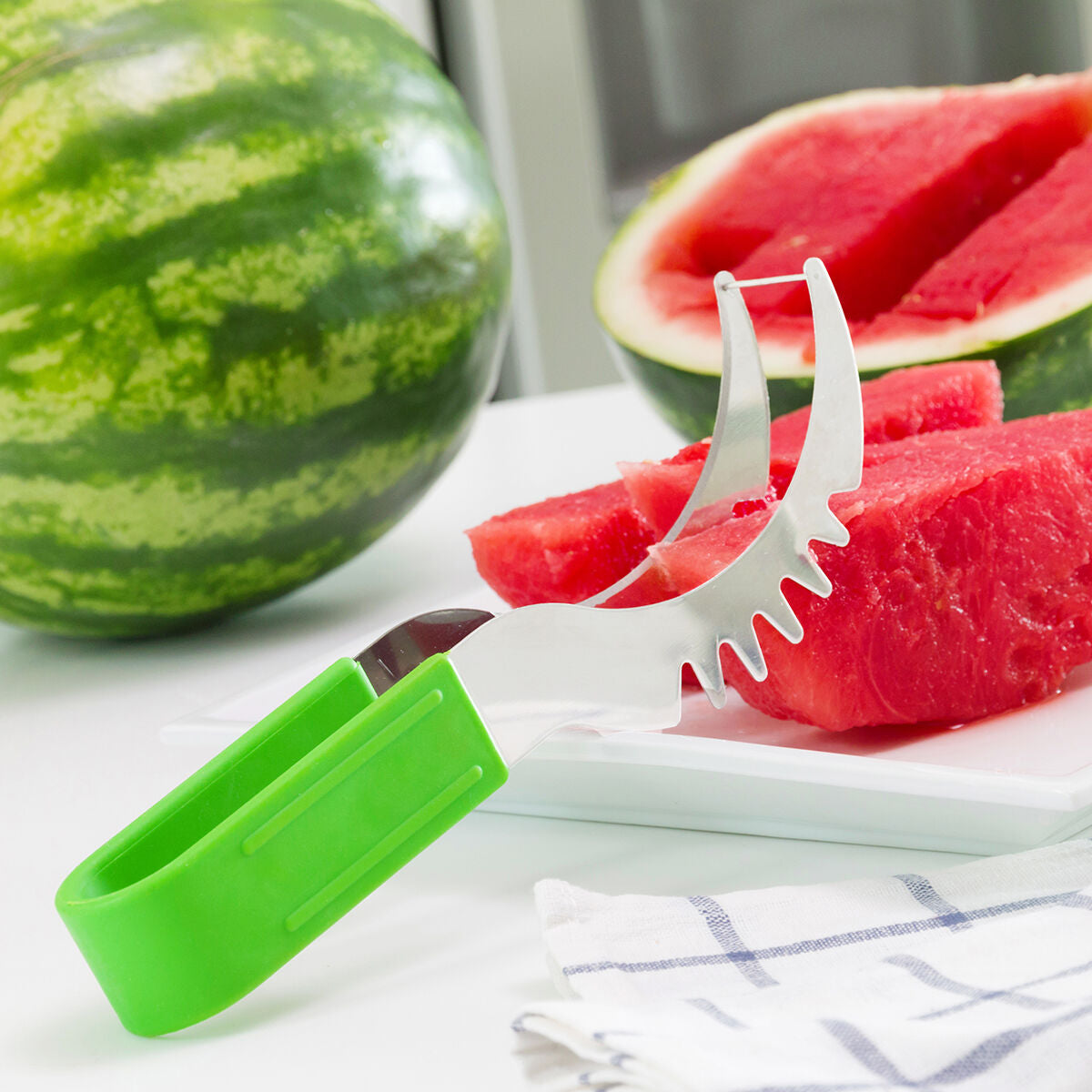 Watermelon Slicer Wasslon InnovaGoods Green Stainless steel (Refurbished A)